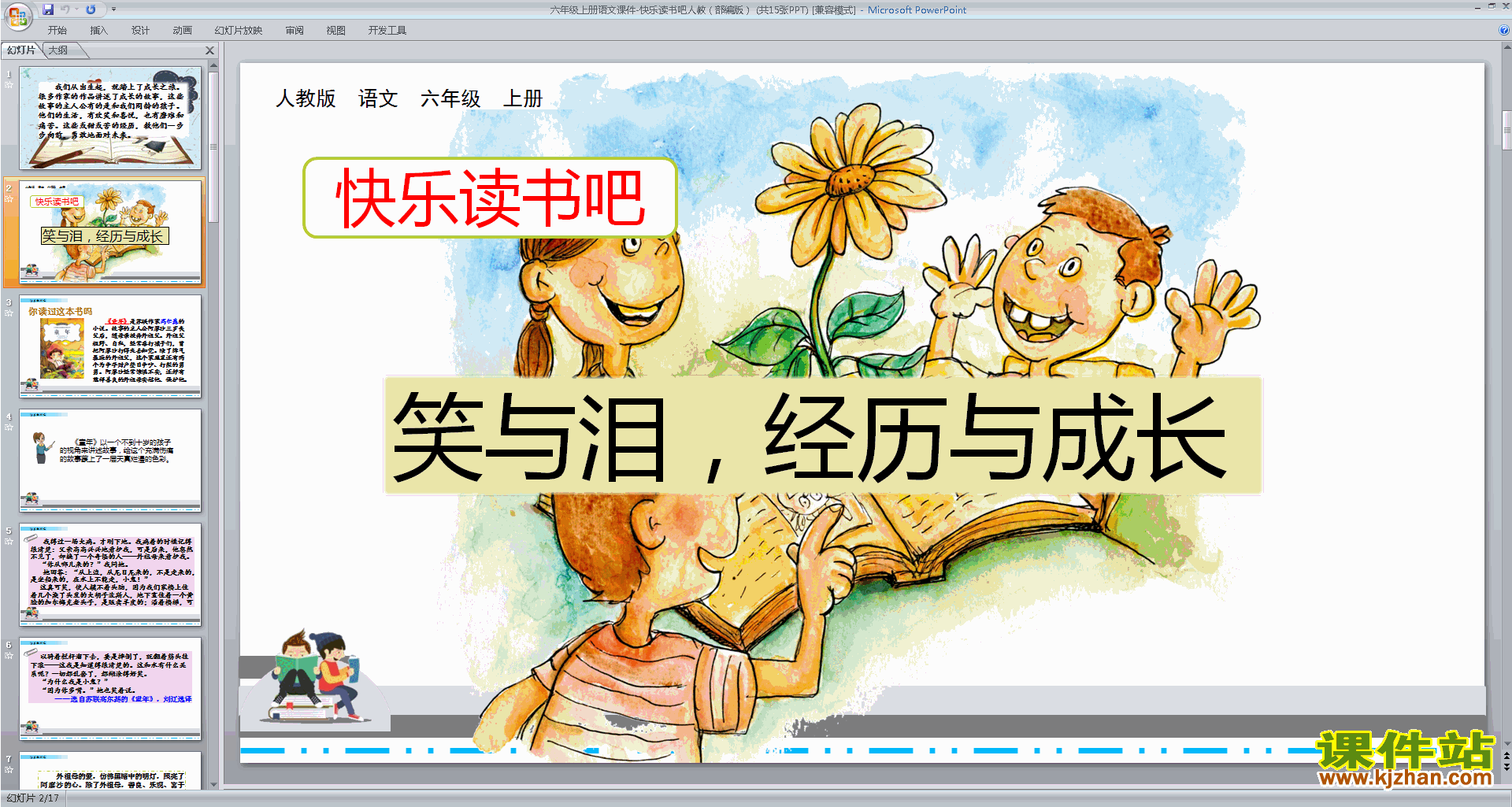 部编版六年级上册语文快乐读书吧ppt课件下载