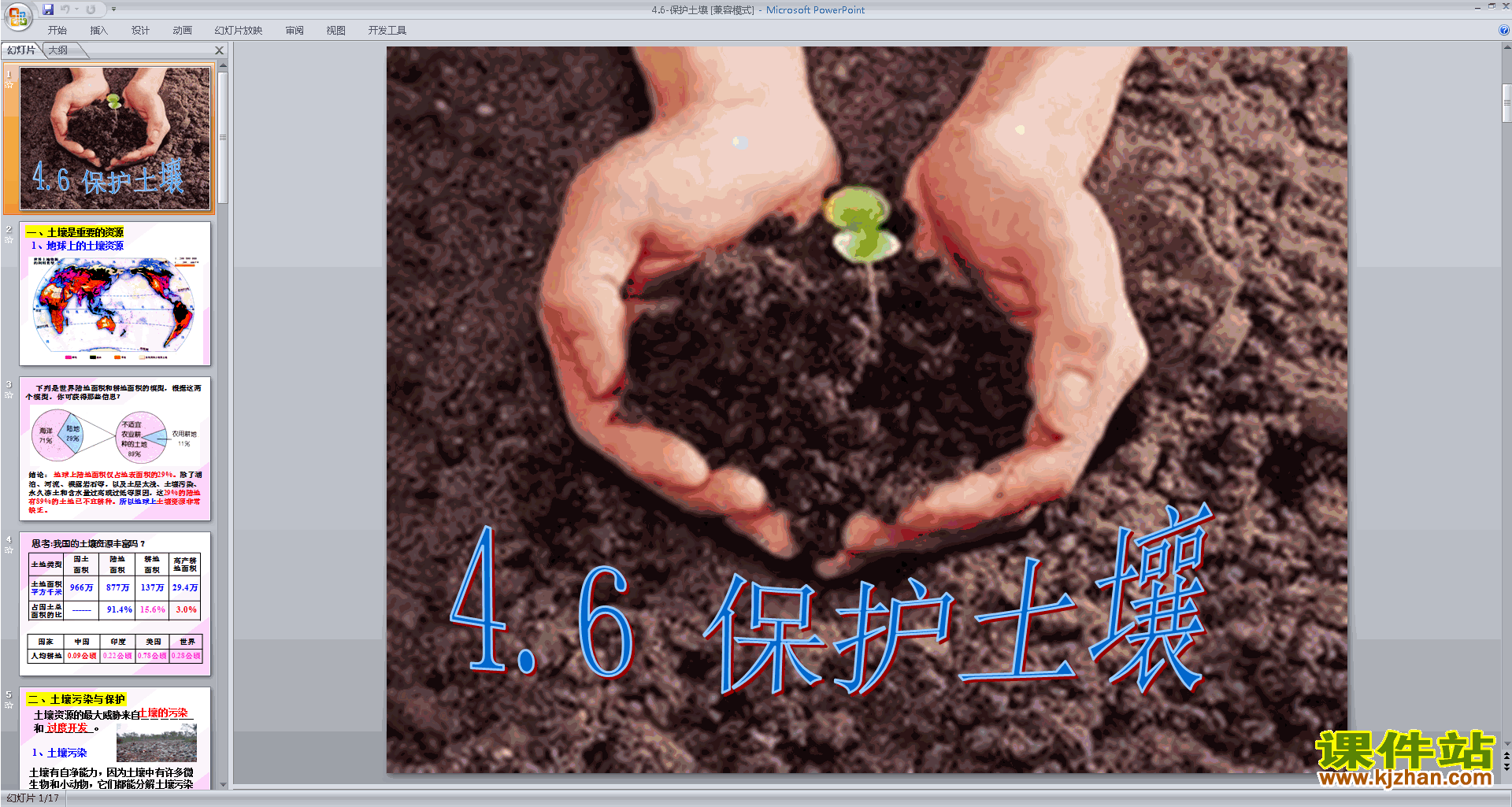 新浙教版八年级下册科学优质课4.6保护土壤ppt课件下载