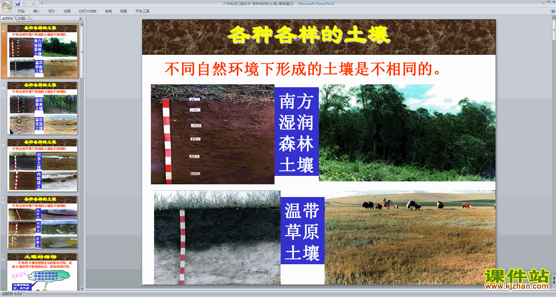 新浙教版八年级下册科学优质课4.2各种各样的土壤ppt课件