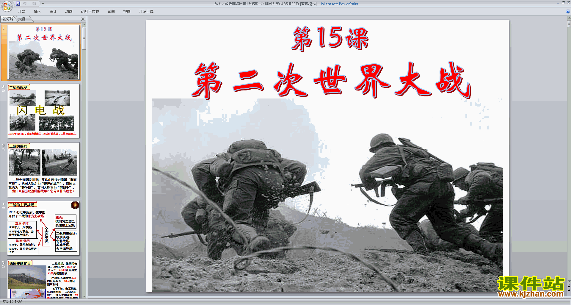 第15课:第二次世界大战ppt课件(部编人教版九年级下册历史)